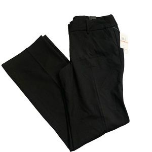 Amanda +Chelsea straight leg low rise waist slim hip thigh black pants size 10!!